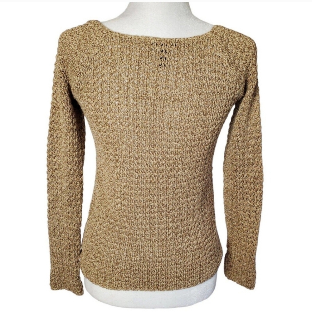 LRL Lauren Jean Co Sweater Womens Small Boat Neck Capsule Neutral Linen Cotton S - Picture 2 of 11